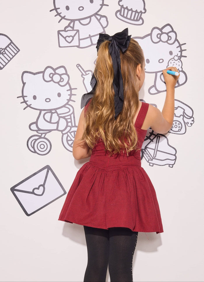 Lola + The Boys Dress Houndstooth Bow Dress