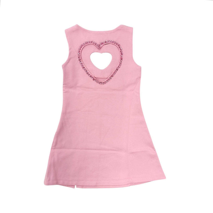 Lola-spring-25 Dress Irregular Crystal Heart Dress