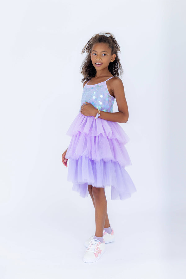 glitter tutu dress Lavender Paillette Ombre Dress, 1 [missing images]