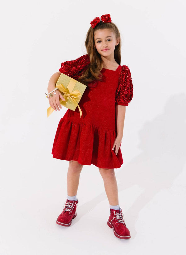 white christmas dresses Christmas Starry Tulle Dress 6 main image 0
