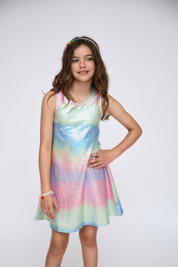 Metallic Ombre Tank Dress, 14