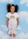 Lola + The Boys Dress Paillette Rainbow Magic Dress