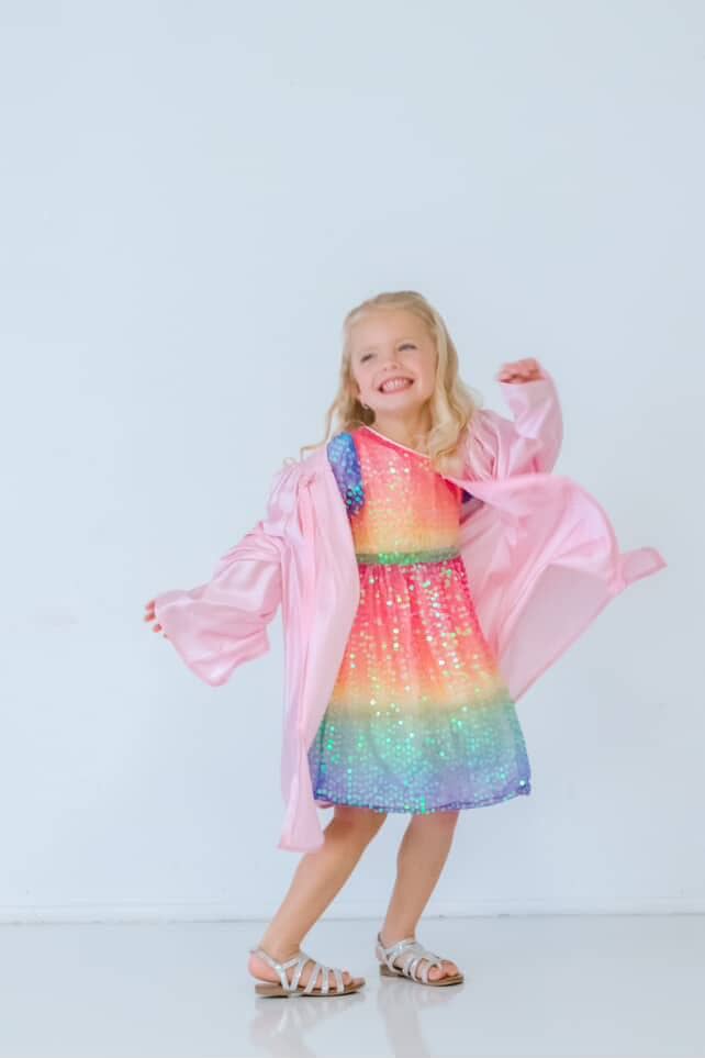 exclude-fall Dress Rainbow Magic Sequin Dress