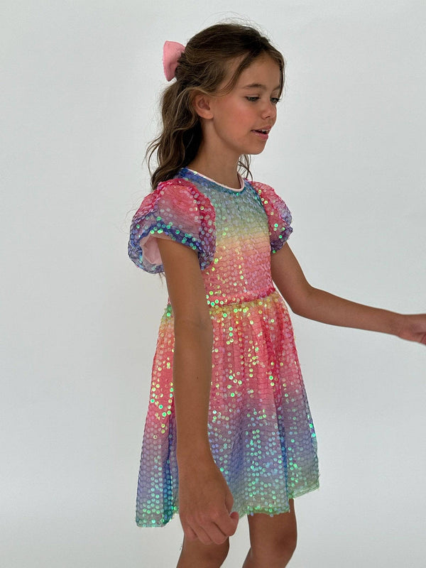 Lola + The Boys Rainbow Magic Sequin Dress, 1 Lola + The Boys Rainbow Magic Sequin Dress, 1