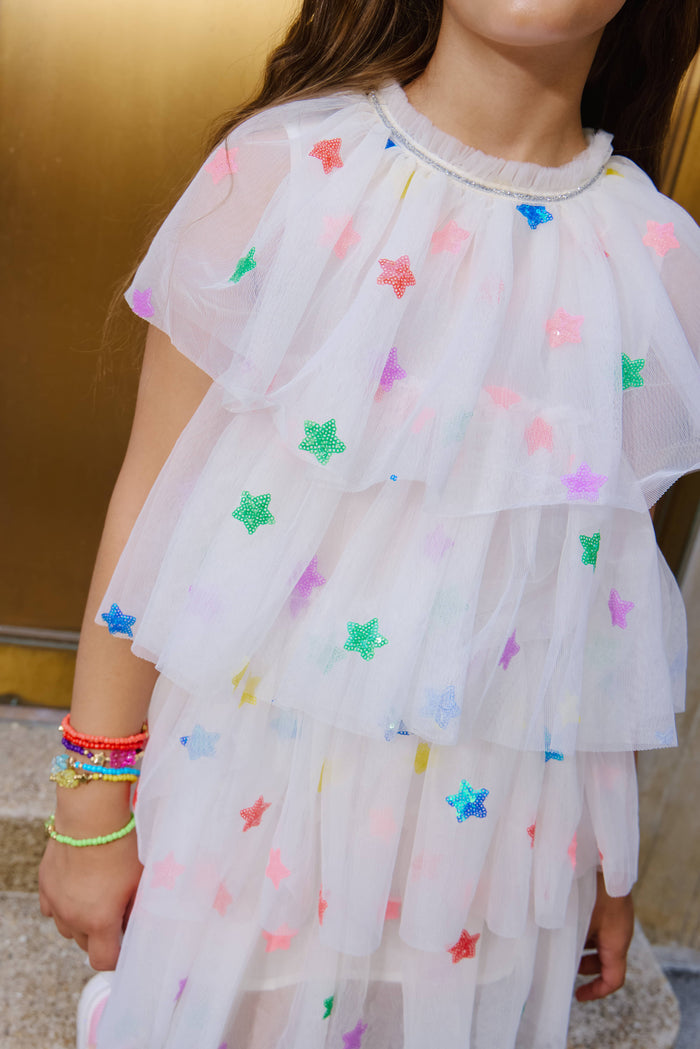Lola + The Boys Dress Rainbow Stars Dress