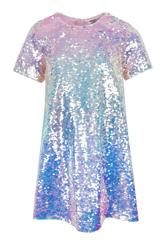 Lola + The Boys Dress Sequin Ombre Shimmer Dress