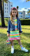 Lola + The Boys Dress Sequin Summer Stripe Tank Dress