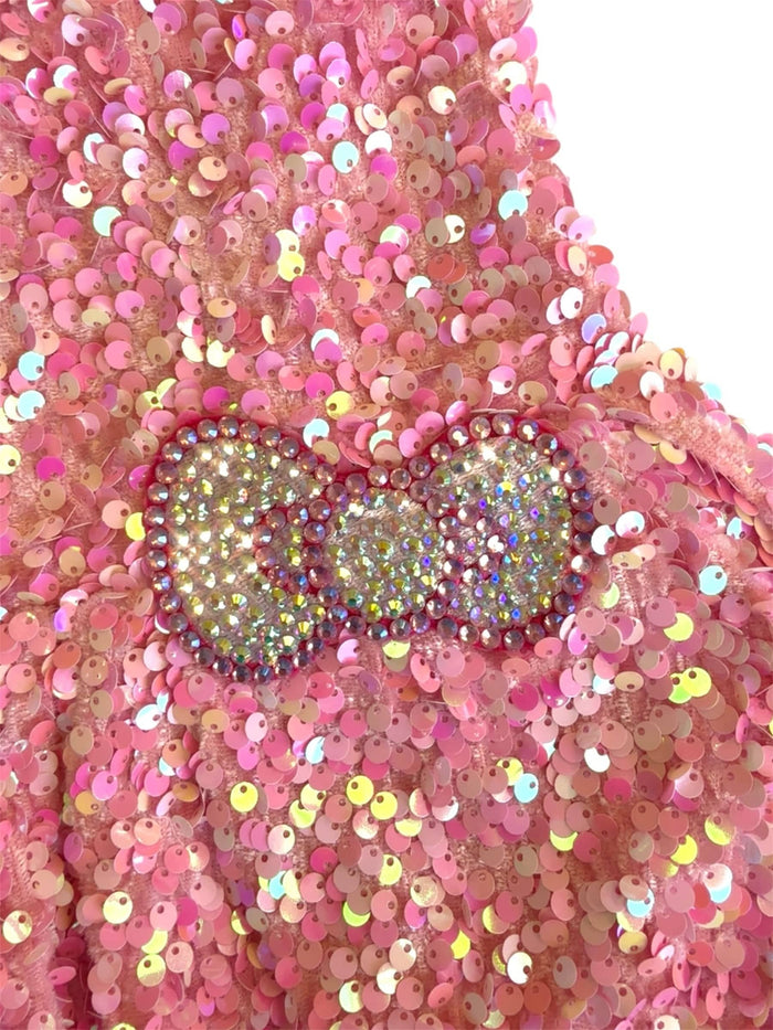 Lola + The Boys Dress Shimmer Bow Dress