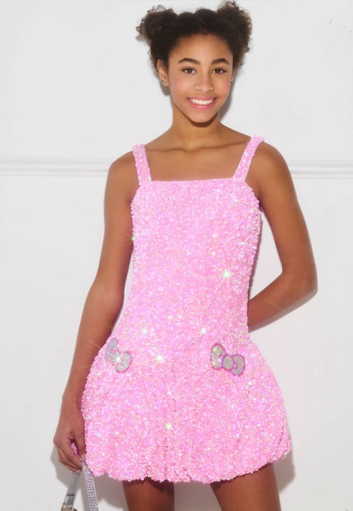 lola-hellokitty Dress Shimmer Bow Dress – Teen/Women