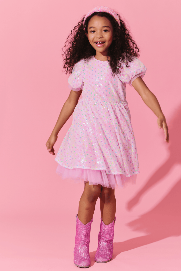 Lola + The Boys Dress 2 Sparkle Confetti Dress
