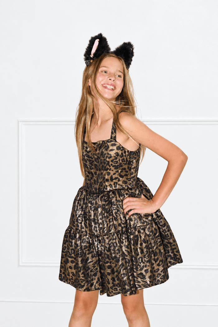 Lola + The Boys Dress Sweet Leopard Dress