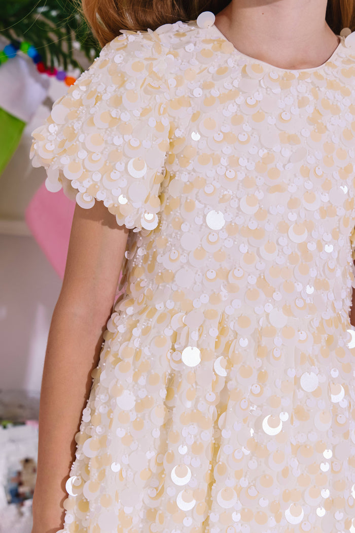 Lola + The Boys Dress Sweet Shimmer Party Dress