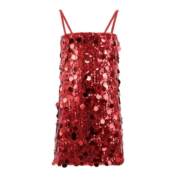 Paillette Ruby Party Dress – Teen/Women, L