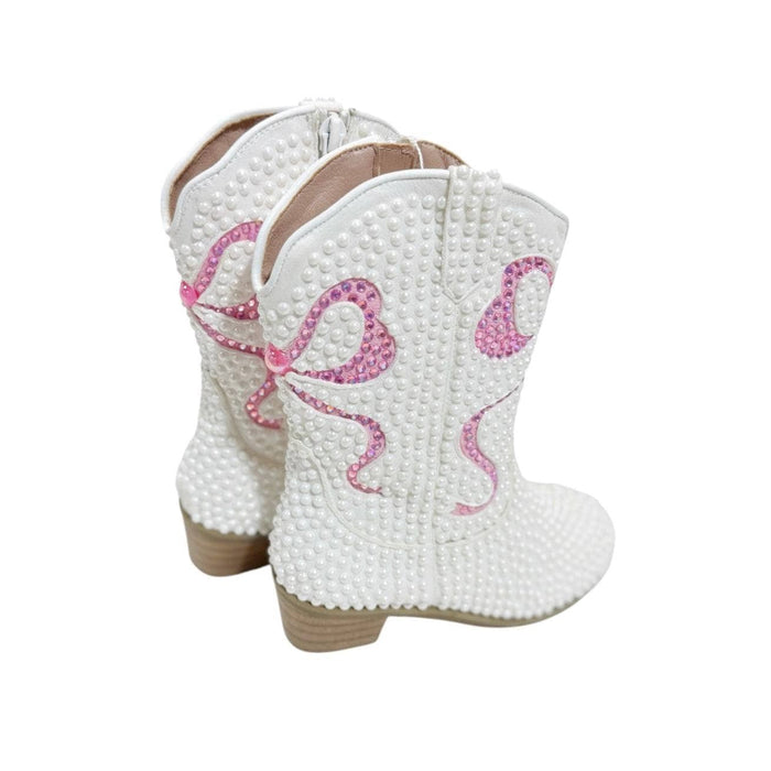 Lola-spring-25 Footwear Crystal Bow Cowgirl Boots