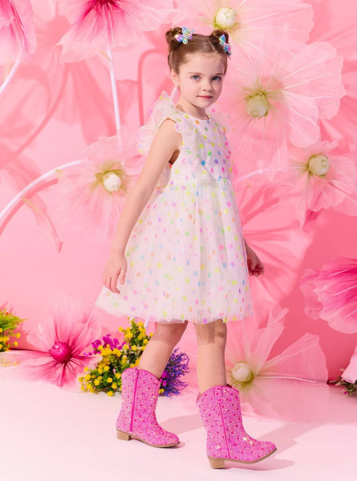 exclude-fall Footwear Crystal Shimmer Cowgirl Boots