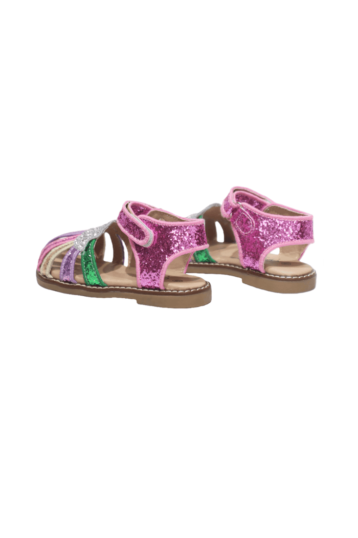 Lola + The Boys Footwear Dreamy Sparkle Rainbow Sandals