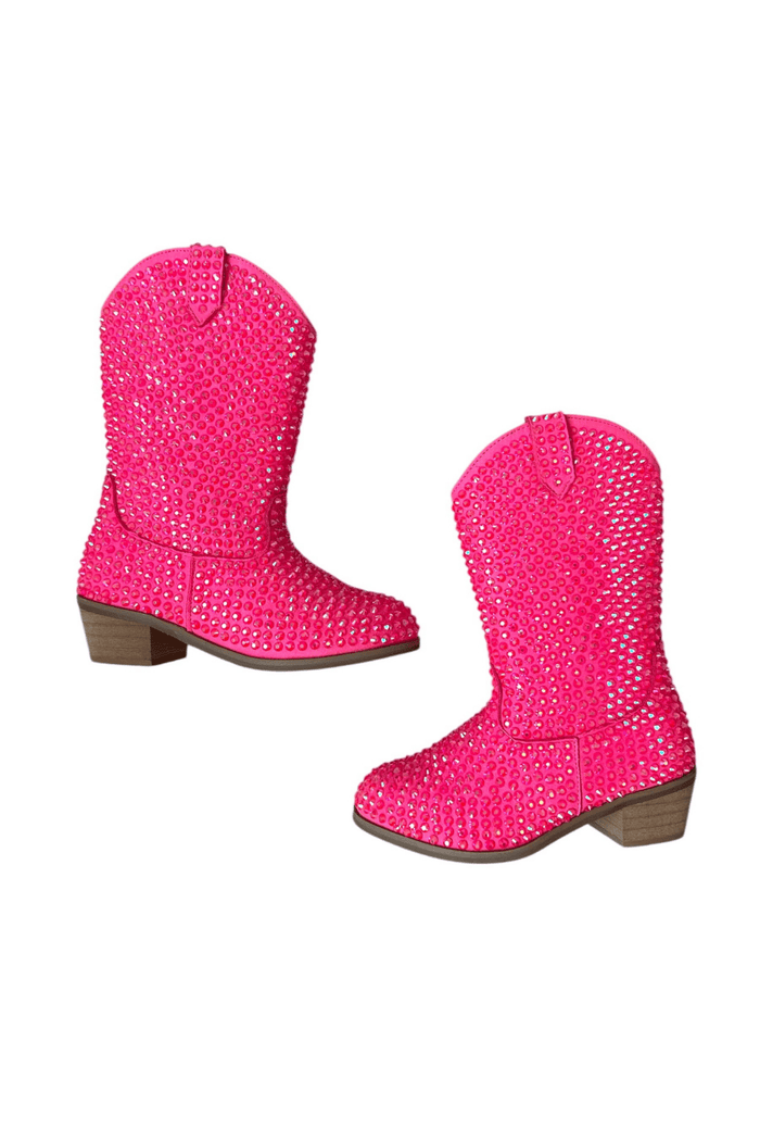 shoes Footwear Hot Pink Crystal Cowgirl Boots