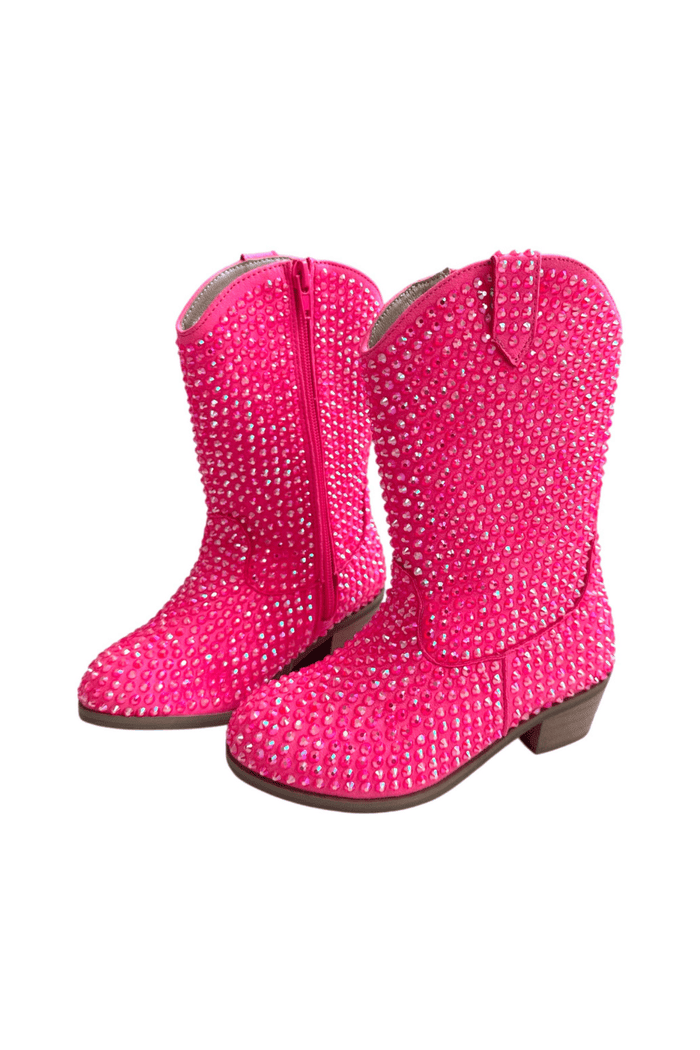 shoes Footwear Hot Pink Crystal Cowgirl Boots