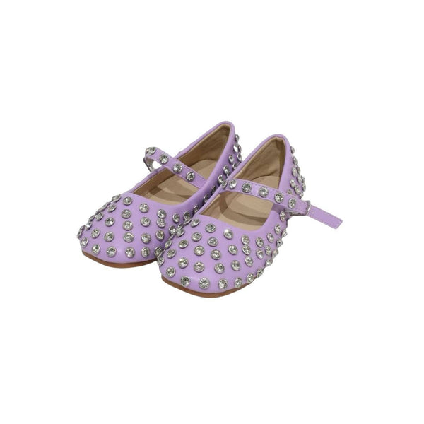 strapless open back dress Lavender Studded Ballet Flats, 10C (27)