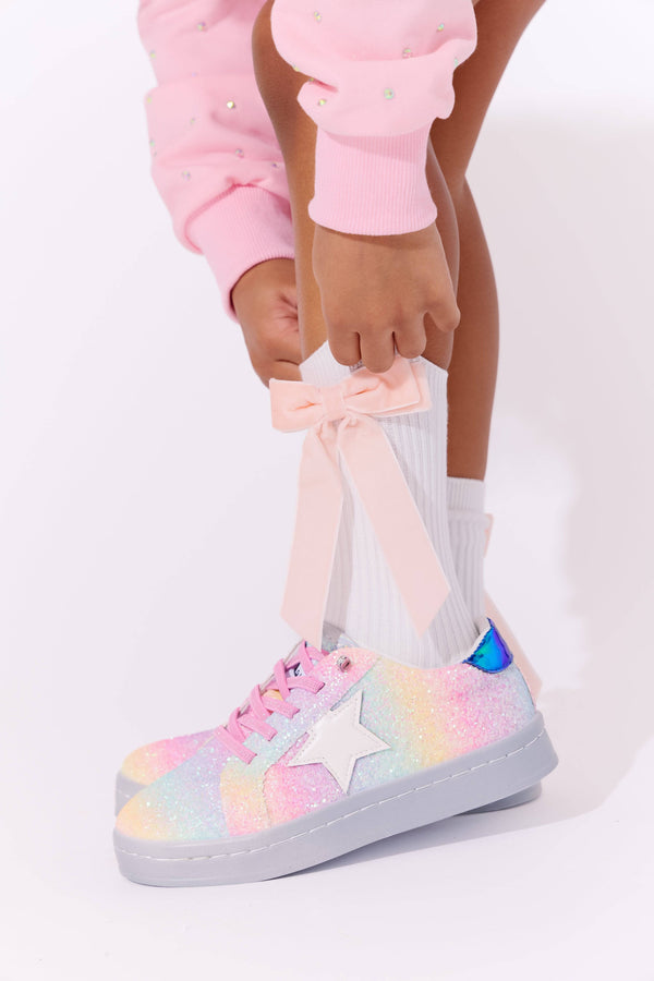 Ombre Glitter Star Sneakers | Lola and the Boys display picture 1