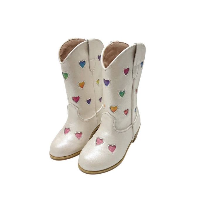 Lola-my-little-pony Footwear Pastel Ombre Hearts Cowgirl Boots