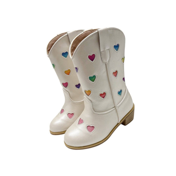 Lola-my-little-pony Footwear Pastel Ombre Hearts Cowgirl Boots
