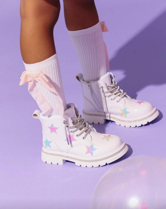 Lola-spring-25 Footwear Rainbow Shimmer Stars Boots