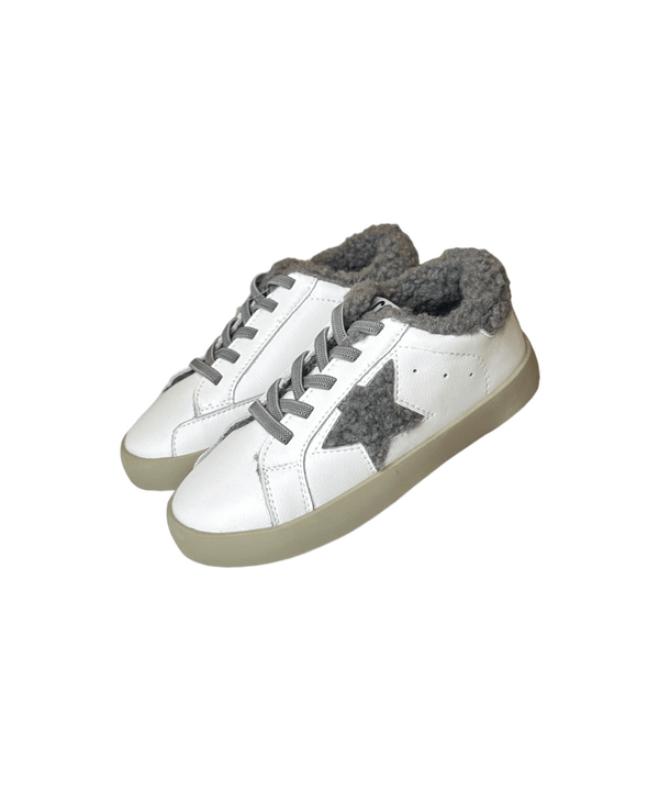 Sherpa Grey Star Sneakers