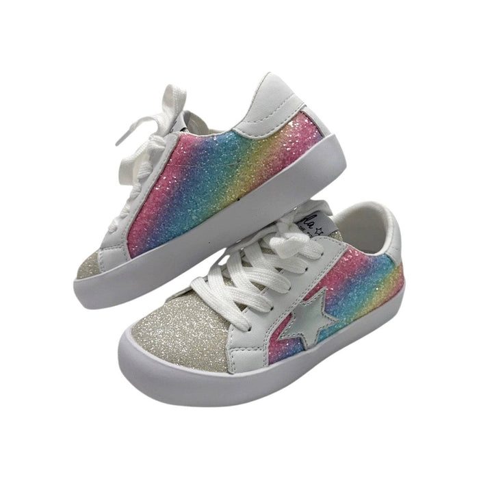 Lola + The Boys Footwear Shimmer Rainbow Star Sneakers