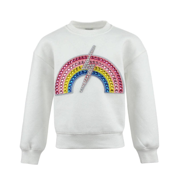 Lola + The Boys Gems Rainbow Flash Sweatshirt