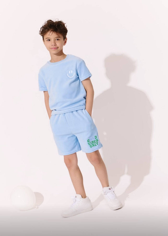 lola-new-arrival Good Vibes Only Velour Short Set