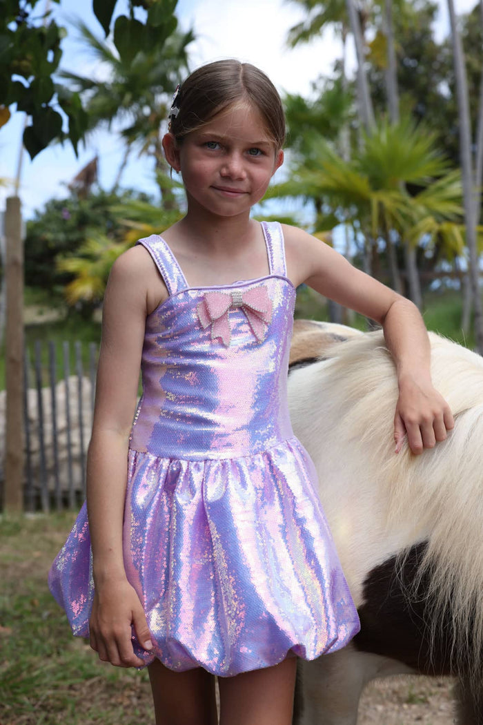 Lola + The Boys 2 Haze Bow Bubble Dress