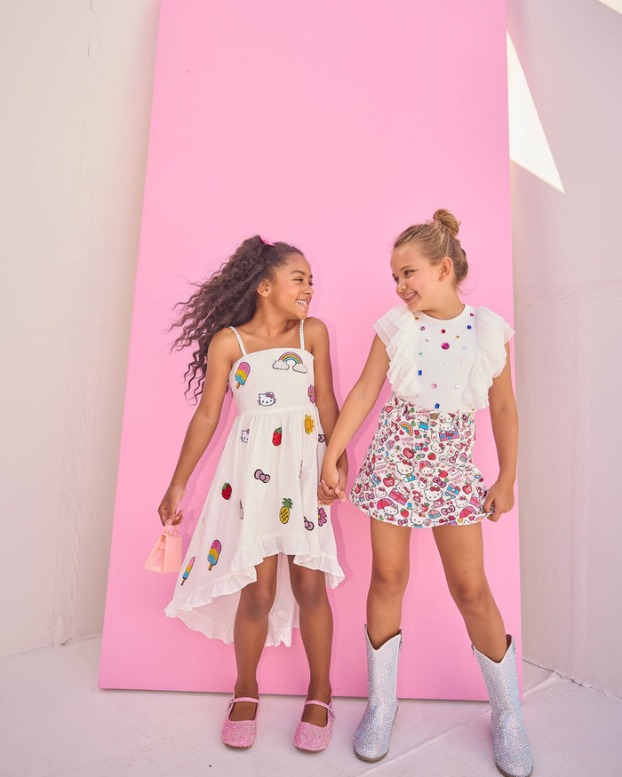 Lola + The Boys Hello Kitty Big Print Skirt