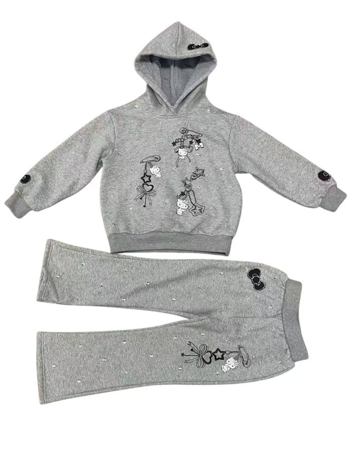 Lola + The Boys Hello Kitty Cozy Charm Hoodie Set