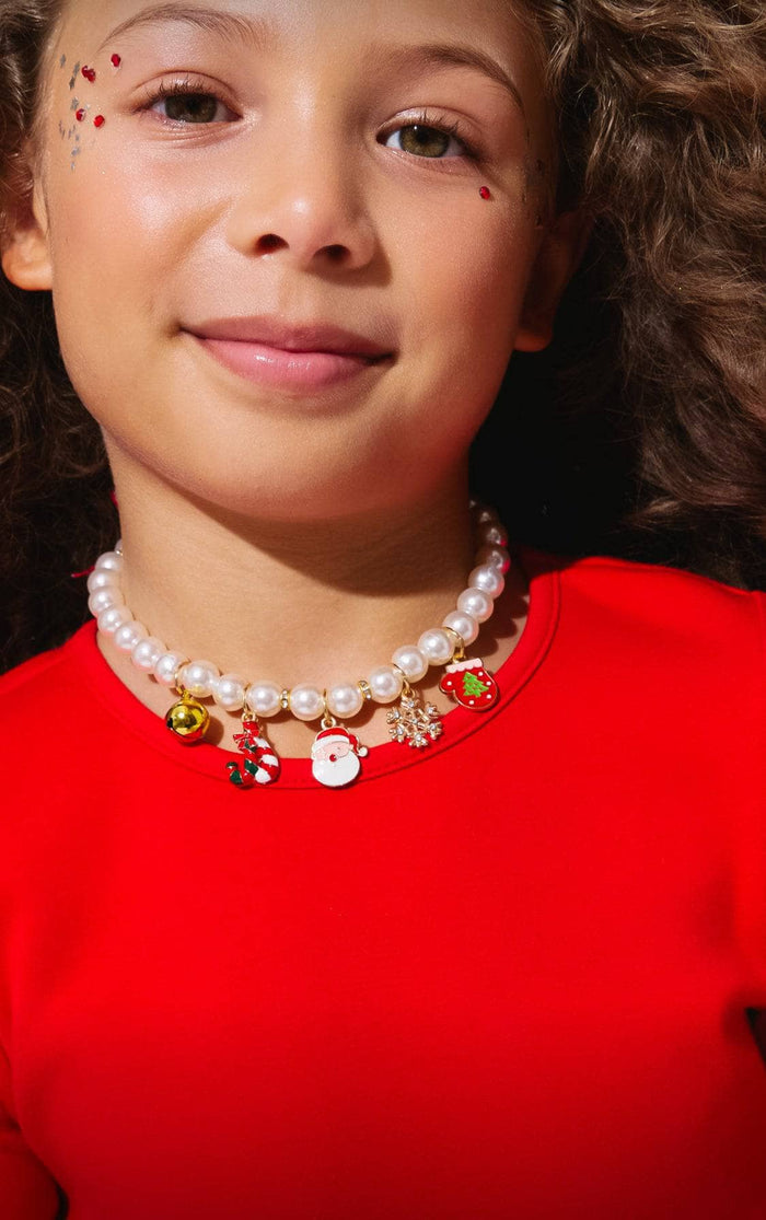 Lola + The Boys Christmas Chocker / 2/6 Holiday Pearl Chocker