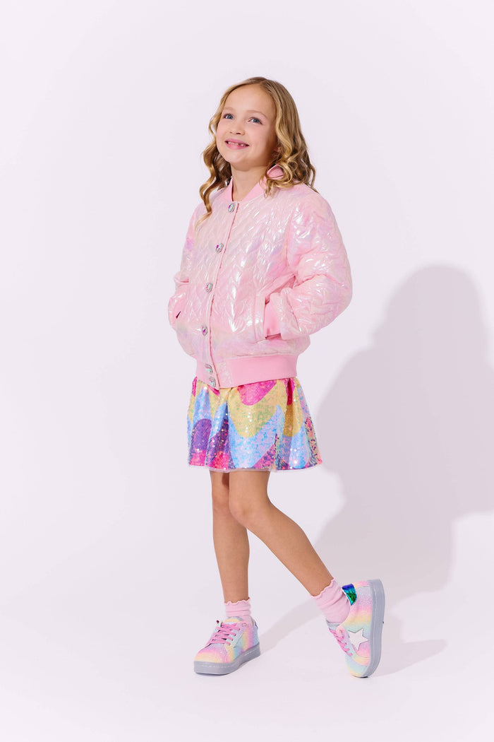 Lola + The Boys I Love You Hologram Jacket