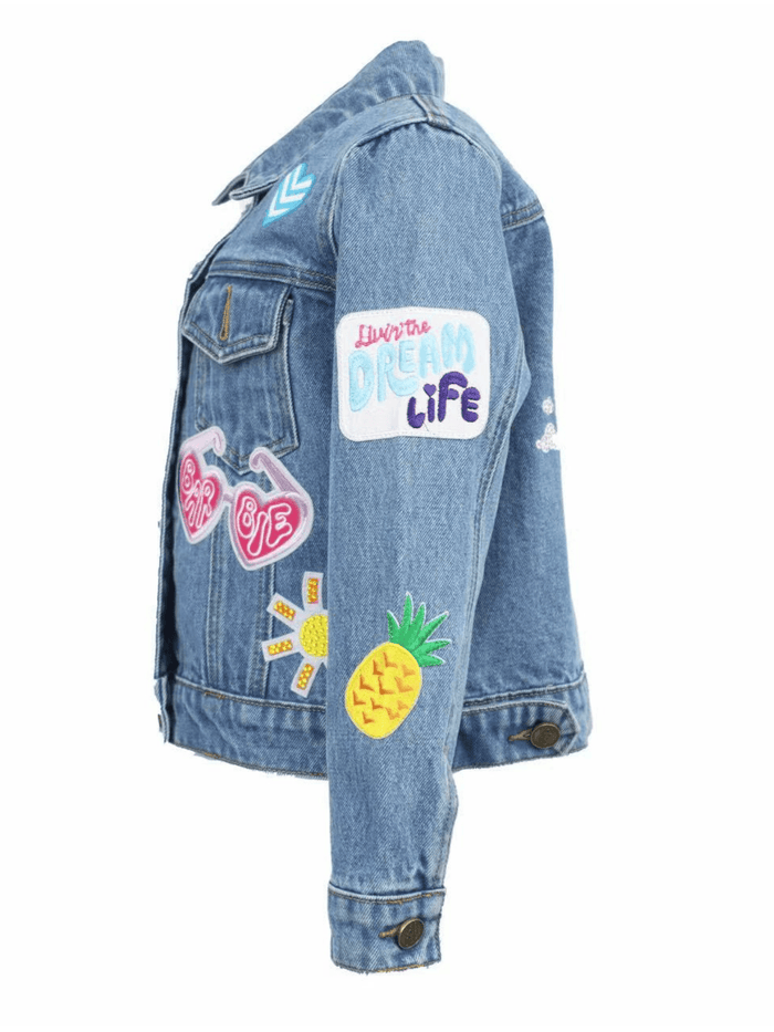 Lola + The Boys Jacket Barbie™ Dream Denim Patch Jacket