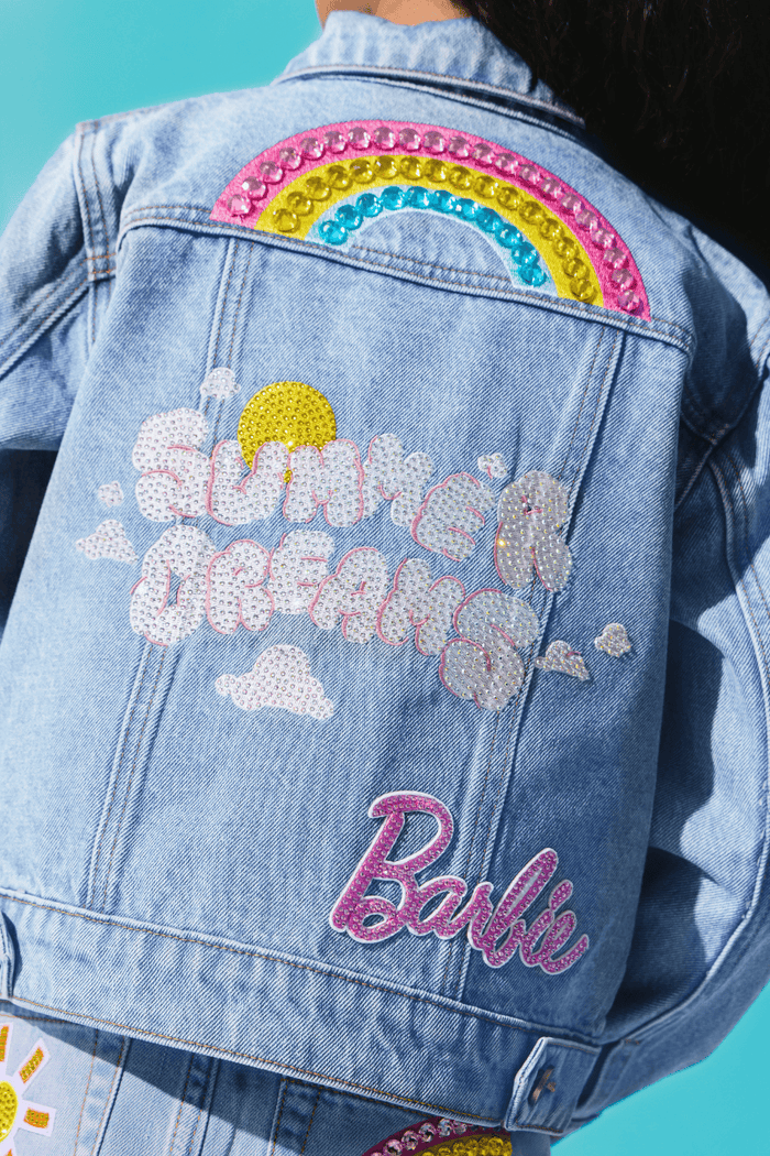 Lola + The Boys Jacket Barbie™ Dream Denim Patch Jacket