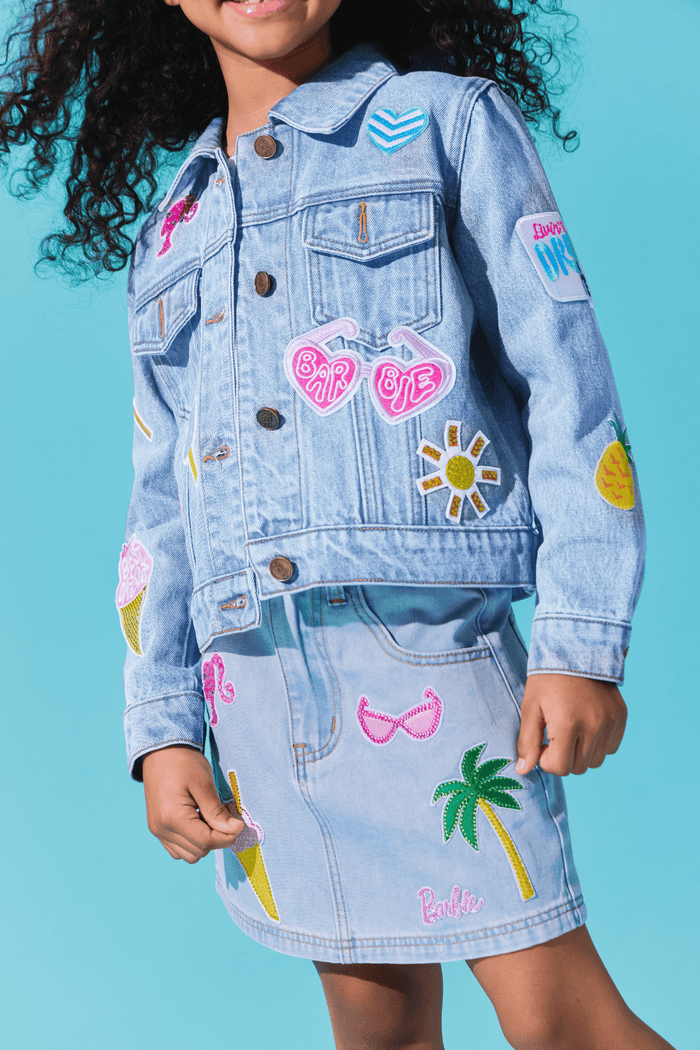 Lola + The Boys Jacket 4 Barbie™ Dream Denim Patch Jacket