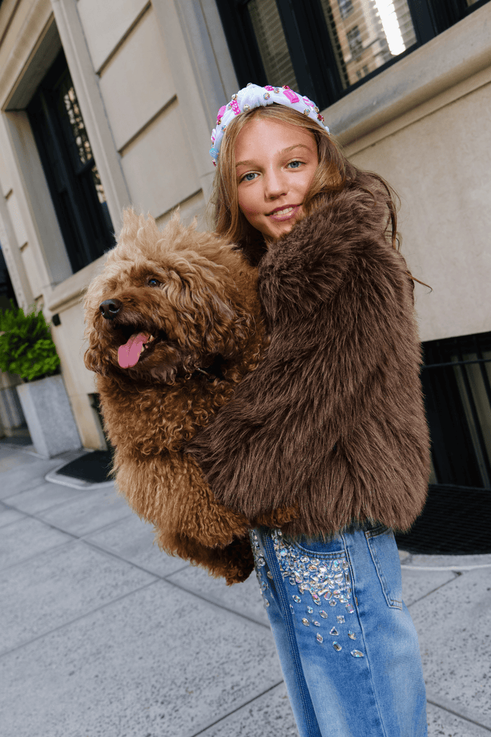 Lola + The Boys Jacket Cozy Coco Faux Fur Jacket