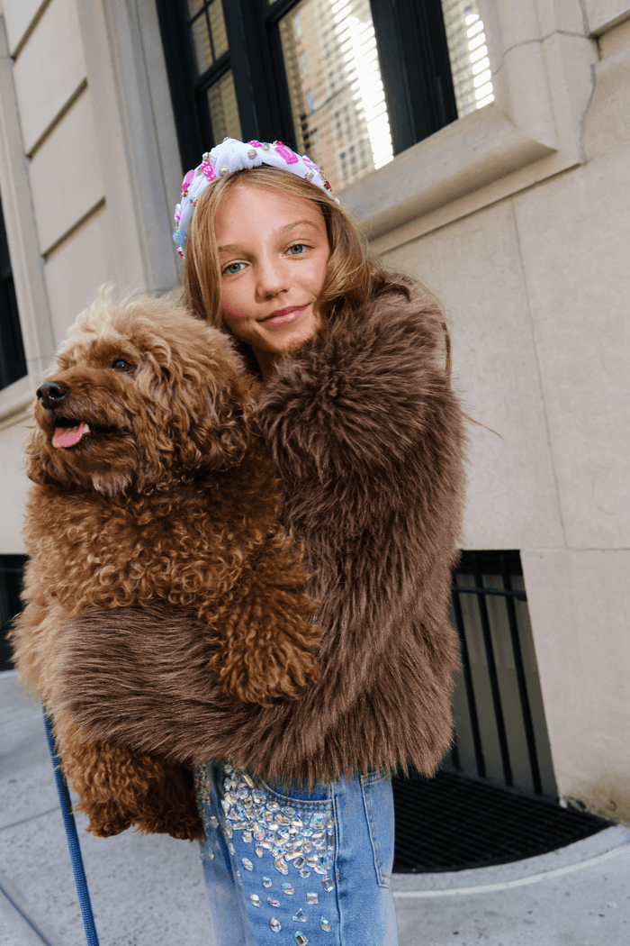 Lola + The Boys Jacket XS Cozy Coco Faux Fur Jacket