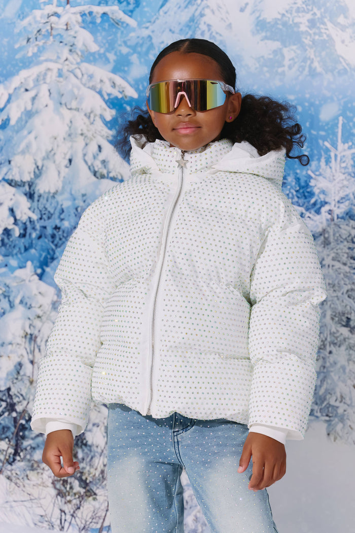 Lola + The Boys Jacket 2 Crystal Cloud Puffer