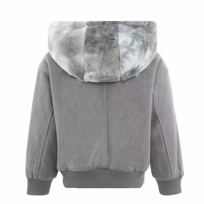 Lola + The Boys Jacket Faux Fur Hood Frenchie Bomber