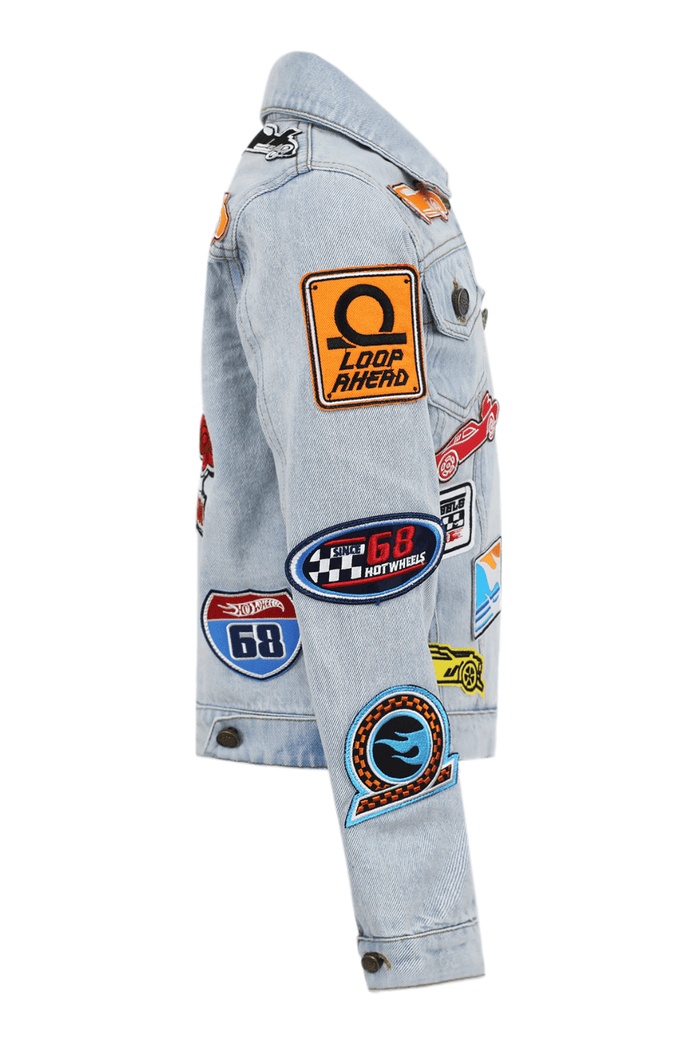 Lola + The Boys Jacket Hot Wheels™ Denim Patch Jacket