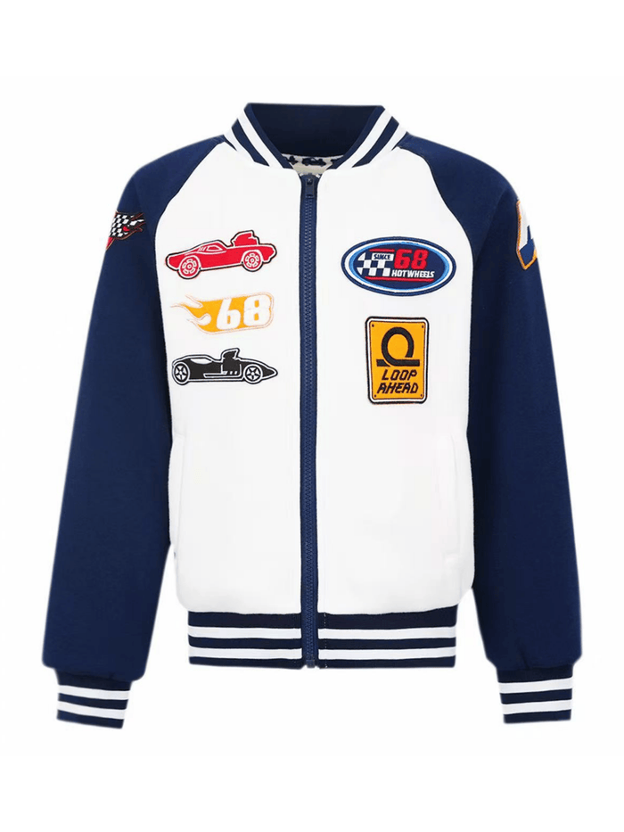 Lola + The Boys Jacket Hot Wheels™ Patch Bomber