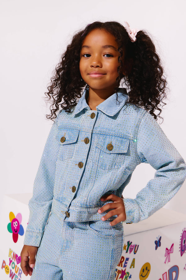 Sparkle Crystal Denim Jacket
