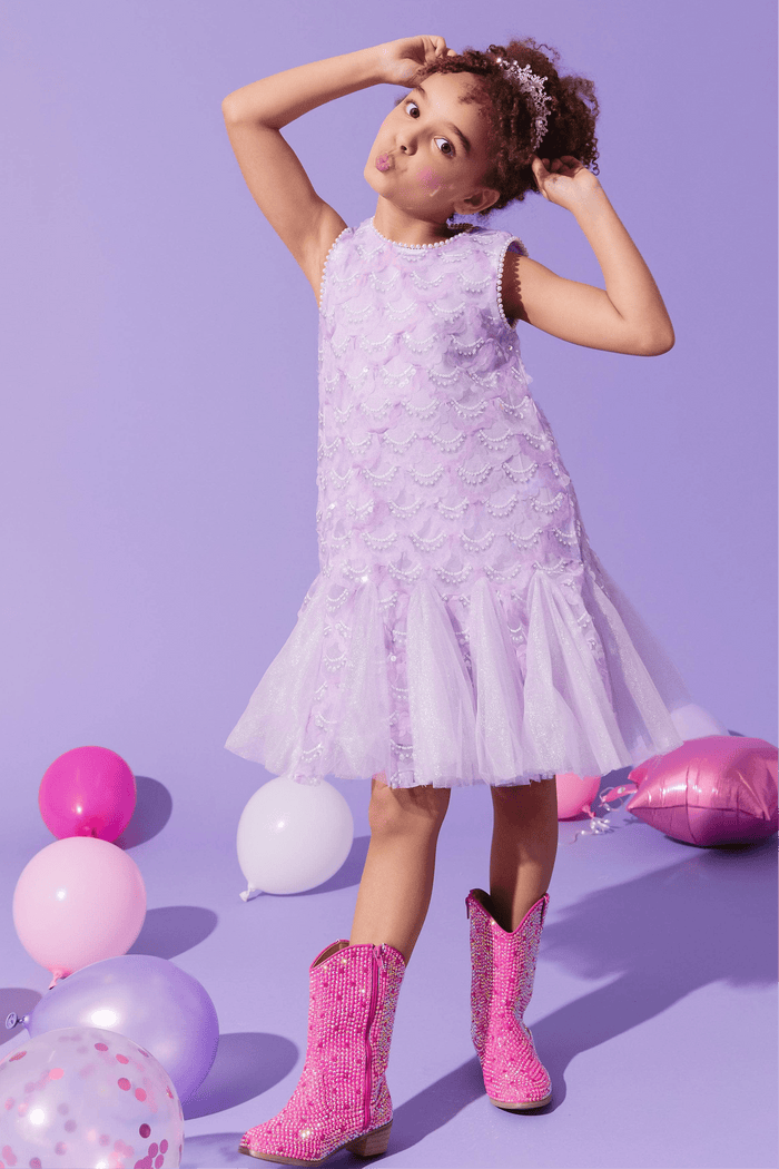 lola-new-arrival Lavender Mermaid Magic Tutu Dress
