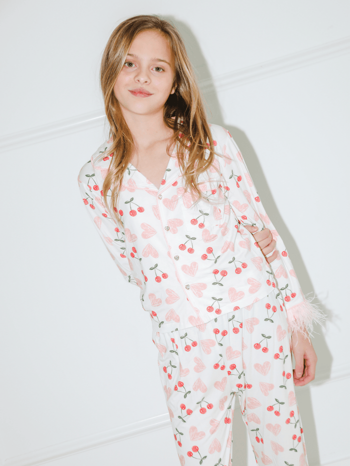 Lola + The Boys 2 Love Cherry Feather Set