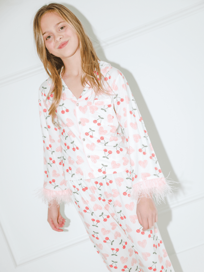 Lola + The Boys 4 Love Cherry Feather Set