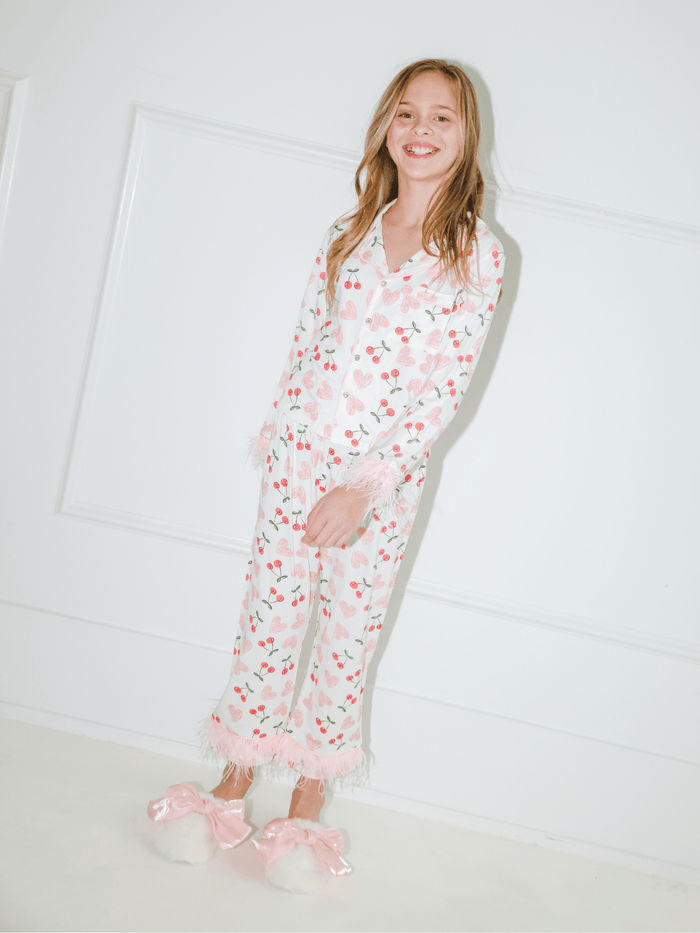 Lola + The Boys Love Cherry Feather Set